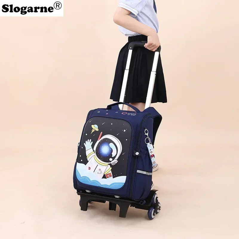 Children School Bags Girls Boys Rolling Backpack Bags Girl School Trolley Bag Wheeled Backpacks Kids School Luggage with Wheels 3