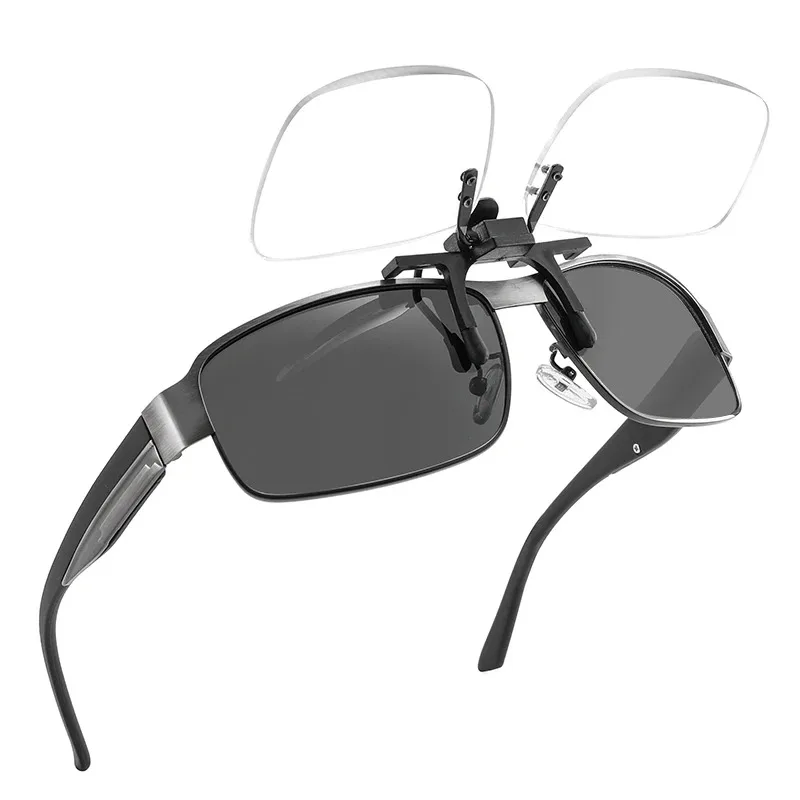 Rimless Clip-On Magnifier Reading Glasses with Protective Case