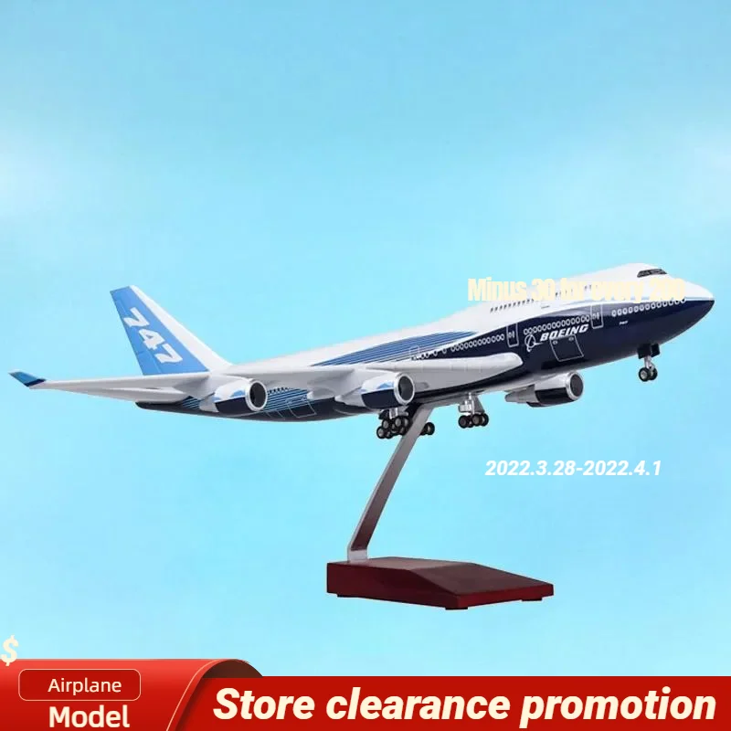 

Модель самолета летательного аппарата Боинг B747, 47 см, 1/150