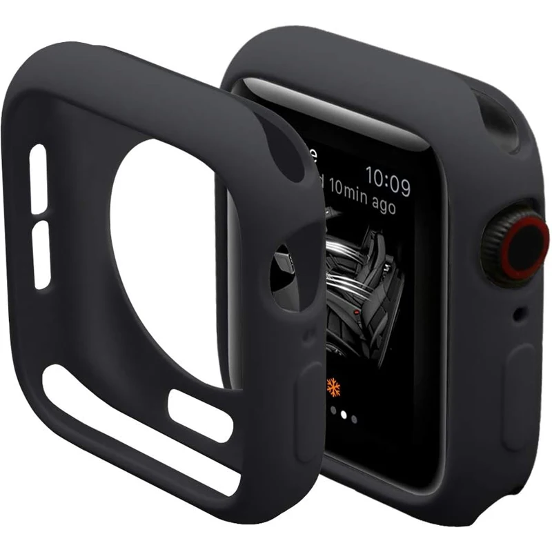 

Мягкий силиконовый чехол для Apple Watch 9 8 7 45 мм 42 мм 38 мм, защитный чехол для iWatch серии 6 SE 5 4 3 2 40 мм 44 мм 41 мм