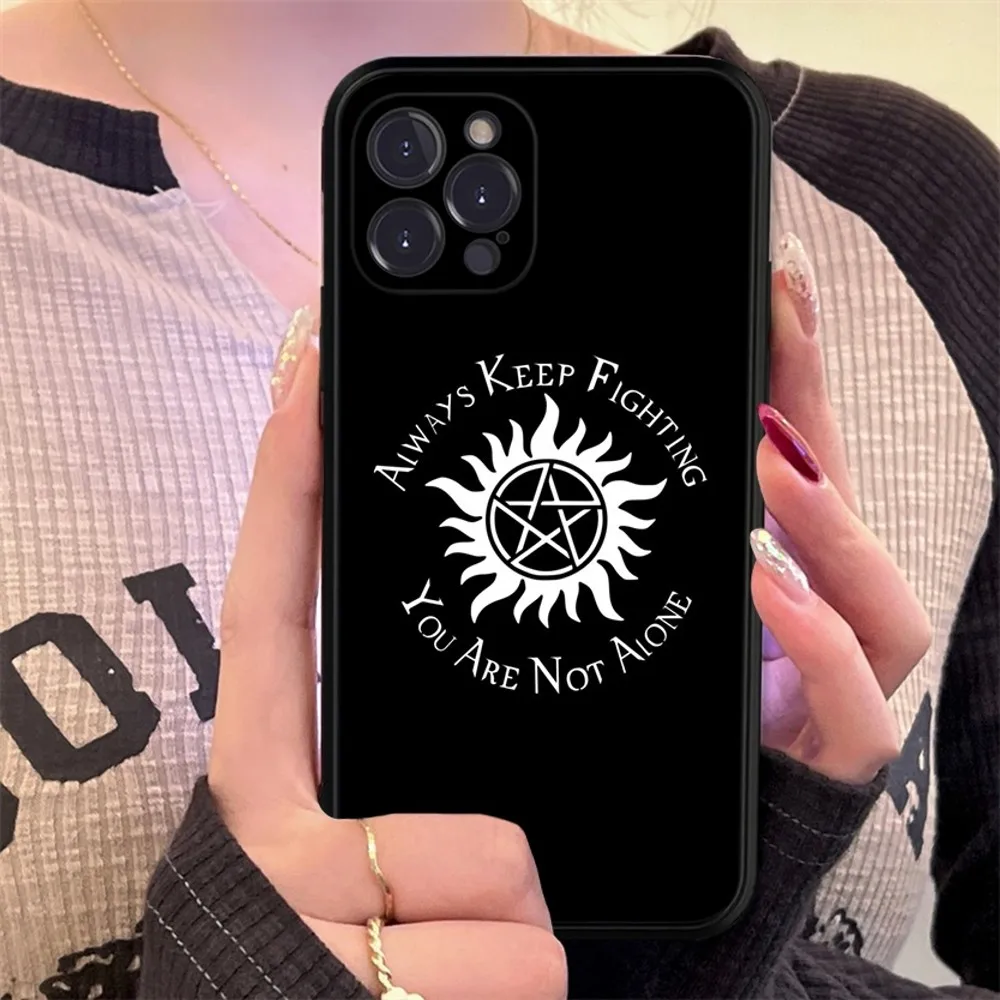 thumbnail image 1 of Funda de teléfono Supernatural SPN Dean y Sam, carcasa de silicona suave para iphone 15 14 13 12 11 Pro Mini XS MAX 8 7 6 Plus X XS XR, 1 of 5
