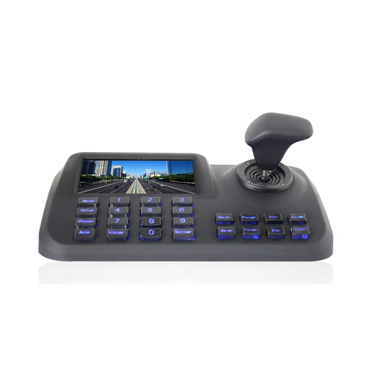 

3D CCTV IP PTZ Controller Onvif-Compatible IP PTZ Joystick IP PTZ Keyboard with 5 Inch LCD Screen for IP PTZ EU Plug