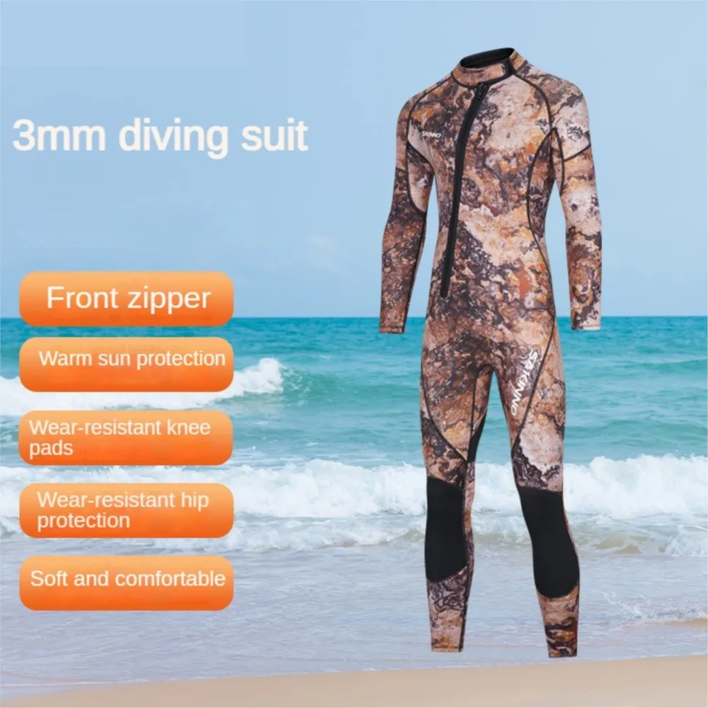 

3mm Swimsuit Men 2023 Wetsuit Neoprene High Elasticity Wetsuit Surf Suits Canoeing Diving Suit Kitesurf Swimsuit Rash Guards