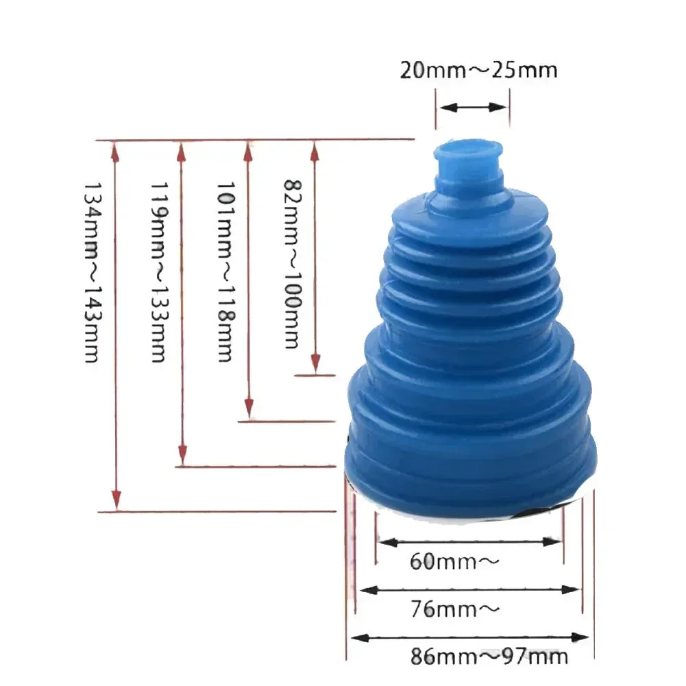 Silicone Steering Boot Kit Silicone CV Boot CV Boots Silicone Boot Kit Universal Silicone CV Constant-velocity Dust Cover Joint Boot Drive Shaft Fit for All Car
