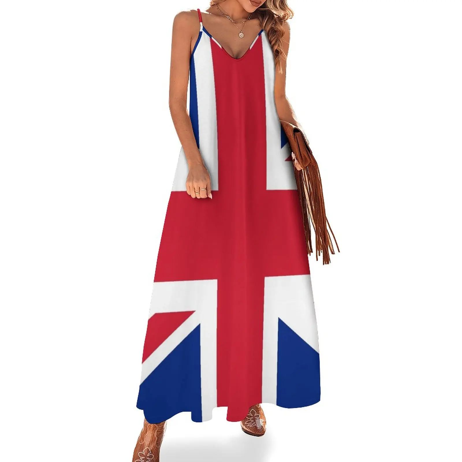 

UK Union Jack ensign flag Sleeveless Dress sexy short dresses daring summer dress woman 2023 trendy