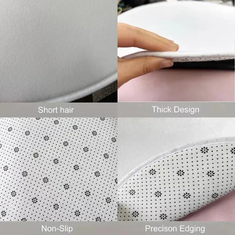 Round Carpet Mat New 3D Visual Illusion Spiral Rug Floor Mats for Bedroom Living Room Decoration Creative Rugs The Black Trap