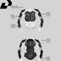Uchoose Motocross Veste Hommes Body Armor Moto Armure Vélo Racing Veste Équitation Hurbike Moto Protection S-4XL 4