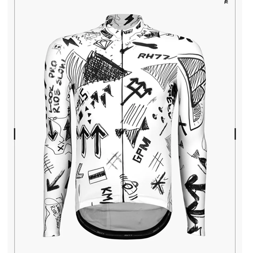 Men's Long Sleeve Winter Cycling Jerseys Shirt Tops cycling clothes