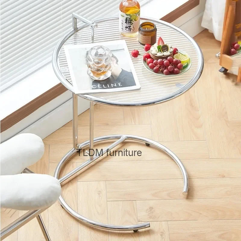 

Creative Lifting Transparent Coffee Table Minimalist Ins Living Room Glass Tabletop Sofa Side Table Small Coffee Tables