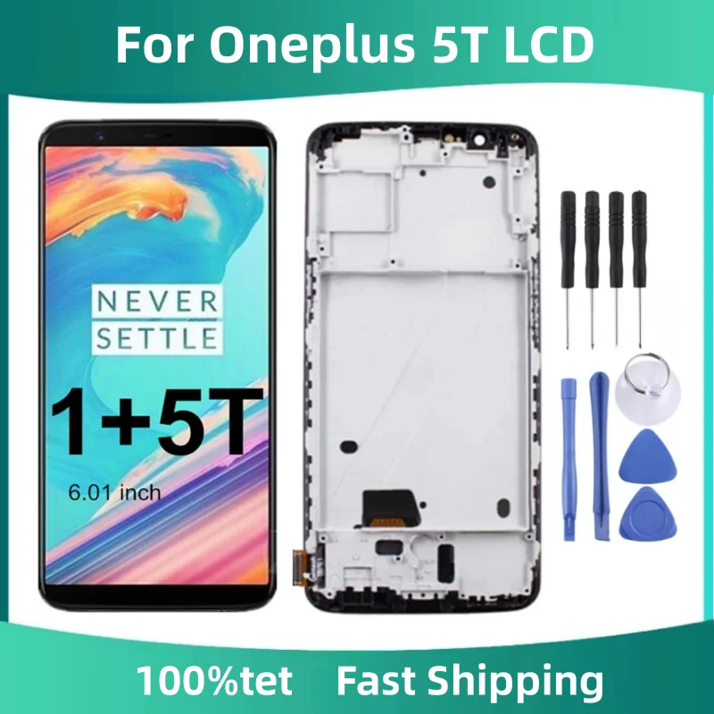 

6.01" TFT LCD 6.01" For Oneplus 5T LCD Display Touch Screen For 1+5T A5010 LCD Display Assembly Replacement Display