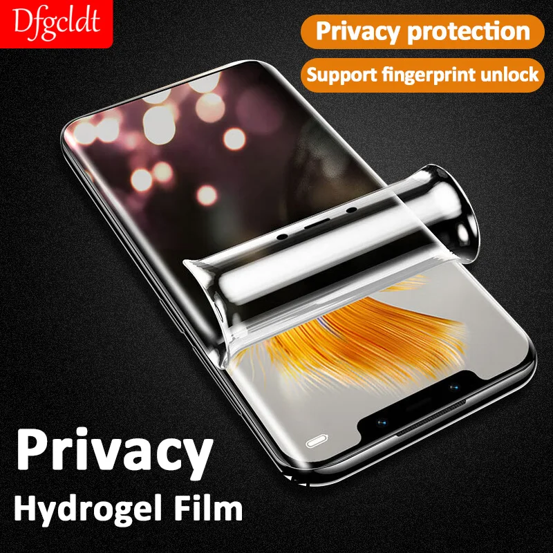 

Full Curved Anti Spy Privacy Hydrogel Film for Huawei P50 P40 P30 Pro Screen Protector for Huawei Mate 50 40 Nova 9 10 Pro Plus