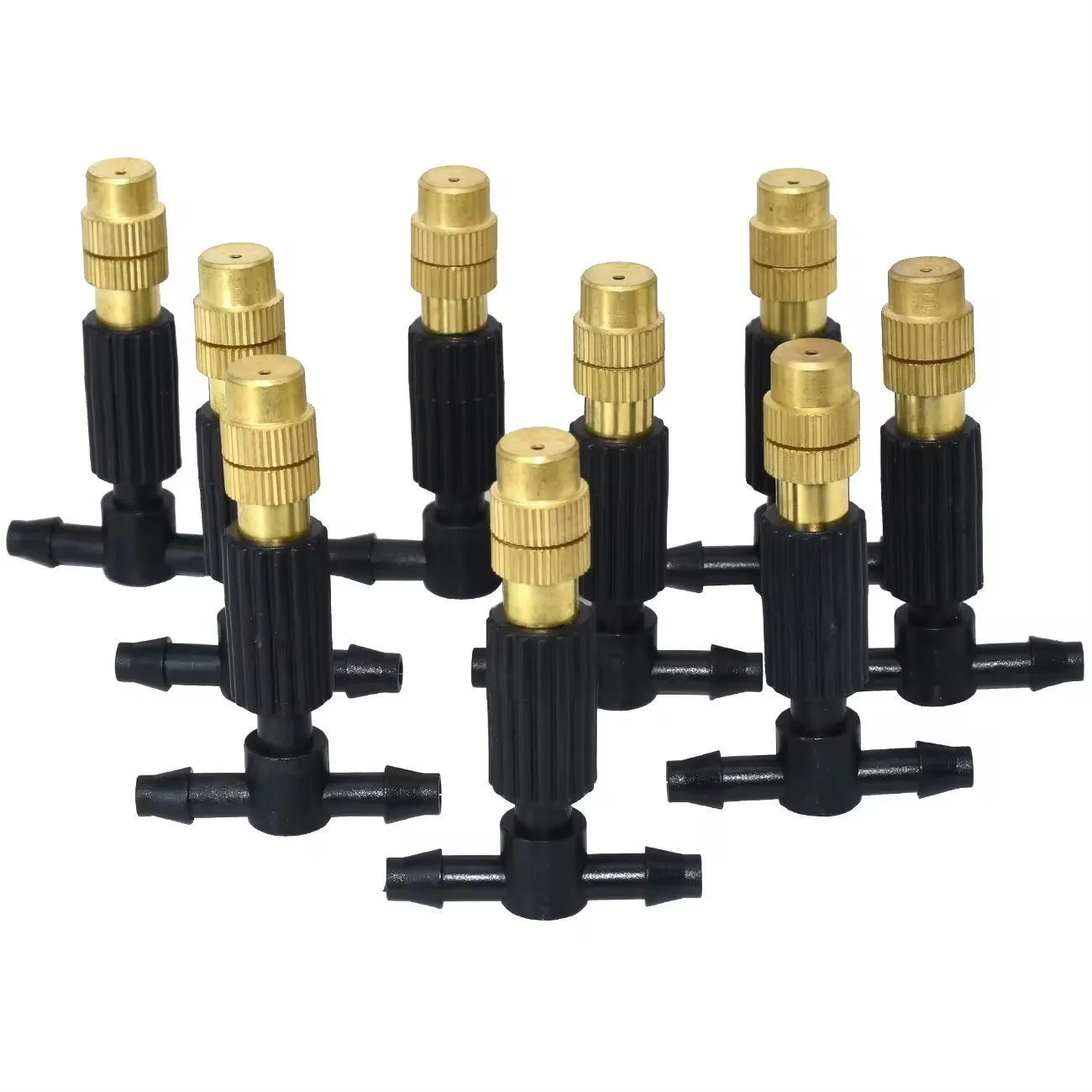 5M-30M Outdoor Misting Cooling System Garden Irrigation Watering 1/4'' Brass Atomizer Nozzles 4/7mm Hose for Patio Greenhouse 2