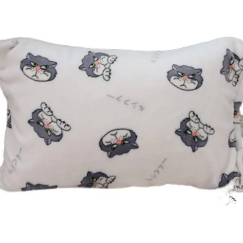 Cartoon Disney Lucifer Cat Pattern Blanket Warm Flannel Nap Blanket Sofa Bed Bedspread Soft Office Airplane Sleeping Blanket