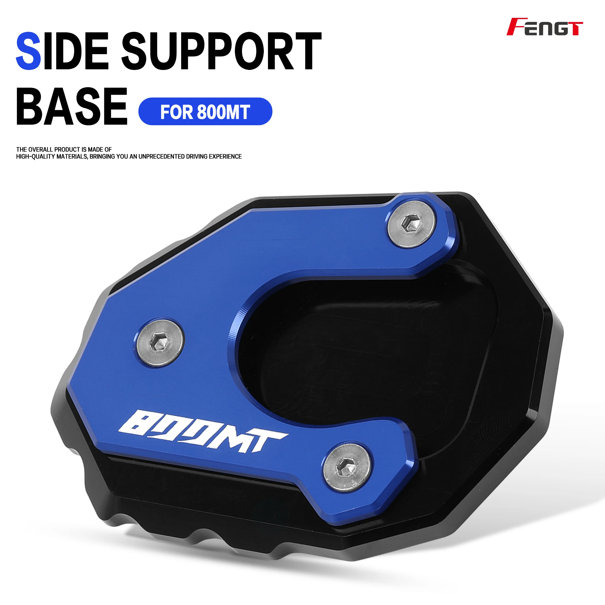 Enhanced Motorcycle CNC Kickstand Foot Extension Pad Support Plate Pedal Footrest