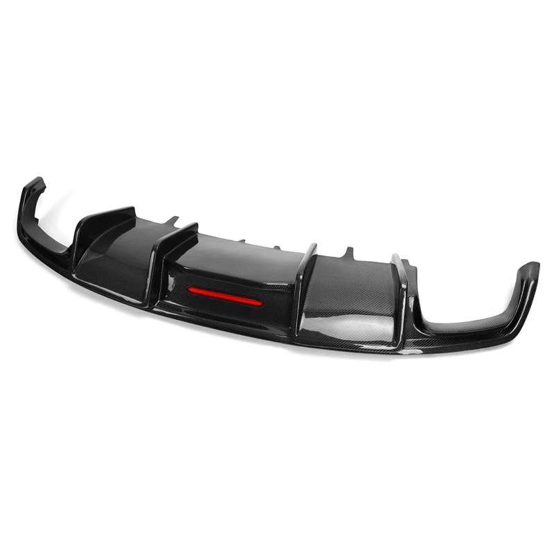 

For A7 Sline S7 2016 2017 2018 Carbon Fiber Rear Bumper Diffuser Lip Spoiler High Quality Car Accessories