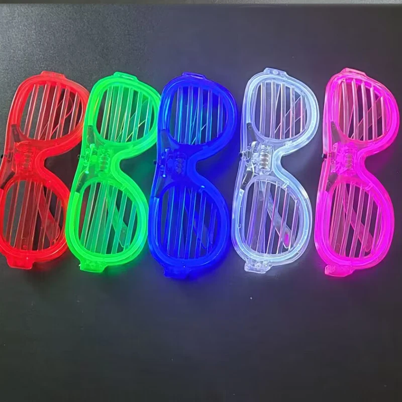 1 Pc Party Glow in the Dark Glasses Light Up LED Glasses Neon Party Favors Sunglasses Decor Supplies