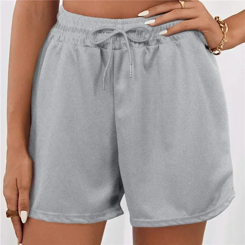 

Size Pants Black Women's Summer Fashion High Solid Short Sports Basic Cotton Casual Linen Women Shorts Plus Waist