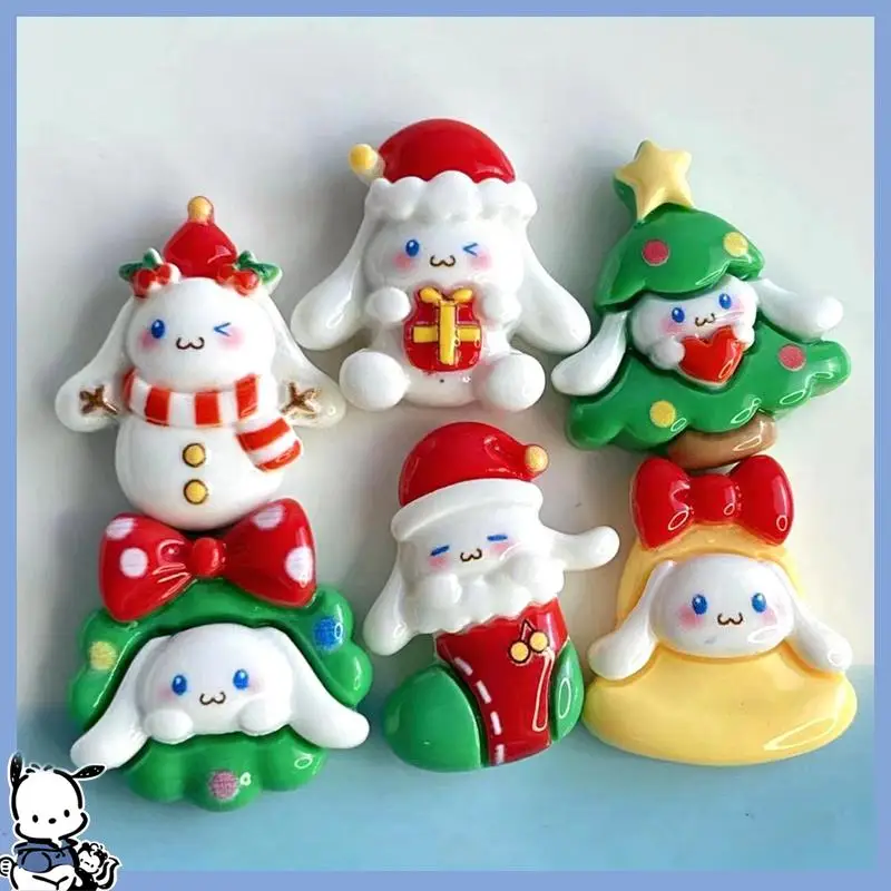

10 шт. Подвески Sanrios из смолы аксессуары Hellokittys мелодия мультфильм кремовый телефон фотография Рождественская шпилька брелок Подвеска материал