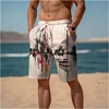 Fashion Lake Reflection Pattern Beach Short Mens Trend Personalization 3D Printed Board Shorts Loose Casual Oversized Swim Trunk 1