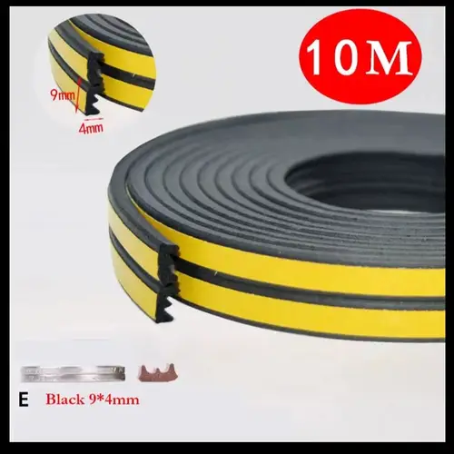 10m D/I/E Type Self-adhesive Door And Window Sealing Strip Foam Insulation, Anti-Collision, Wind And Sound Insulation Artifact - Image 13