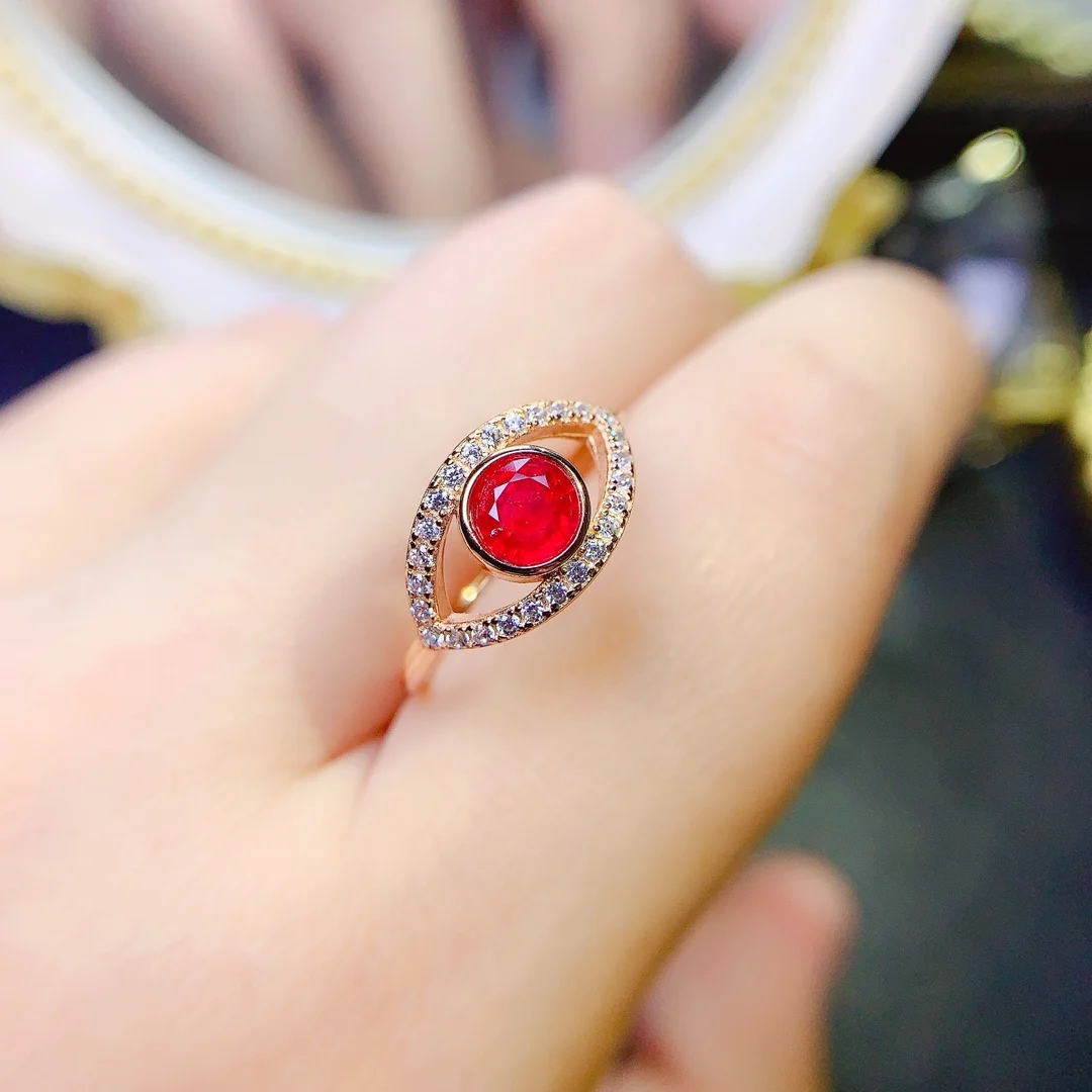 

Natural ruby sapphire peridot Tanzanite sterling Silver 925 wedding ring women's luxury free mailing original jewelry boutique