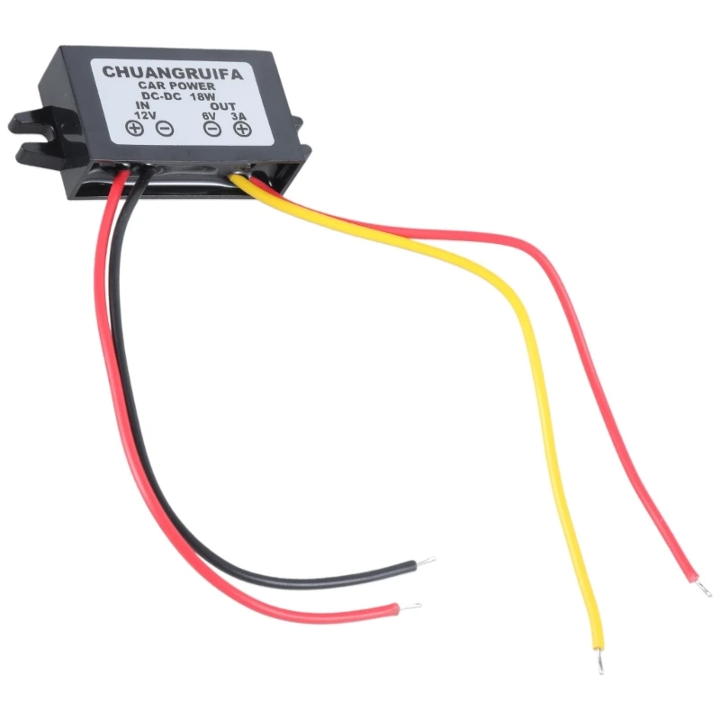 DC/DC 컨버터 12V 6V 18W 최대 3A 전원 공급 장치 방수 M13, 직송
