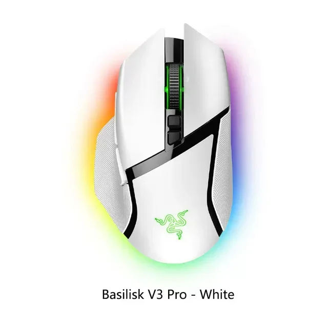 עכבר משחק אלחוטי Razer Basilisk V3 Pro עם מתגים אופטיים מהירים RGB Gen 3 HyperScroll וגלגל טילט למחשב La 100% מקורי