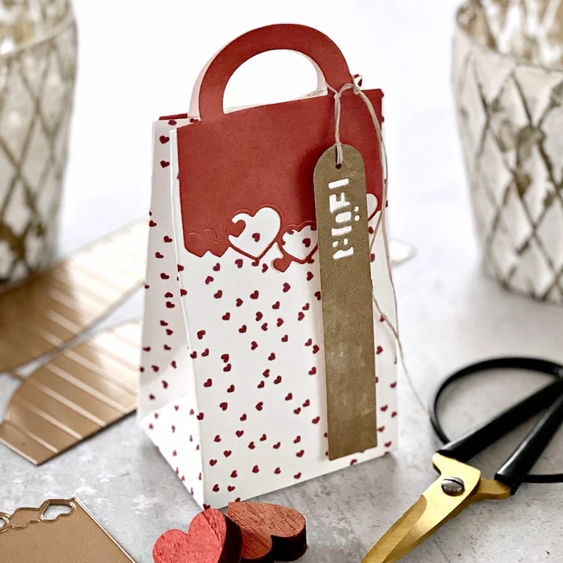 2025 neue Ankunft Griff Tasche Metall Schneiden Stirbt für Scrapbooking Pack Topper Karte, Der Handwerk Messer Form Klinge Punch Schablonen – Detail 7