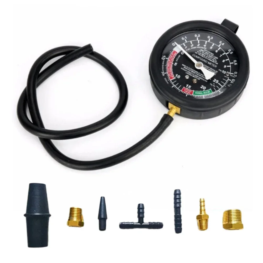 Car Vacuum and Fuel Pump Tester Gauge Kit 9Pcs set for Leak Carburetor Pressure Diagnostics car diagnostic tool car vacuum pump kit