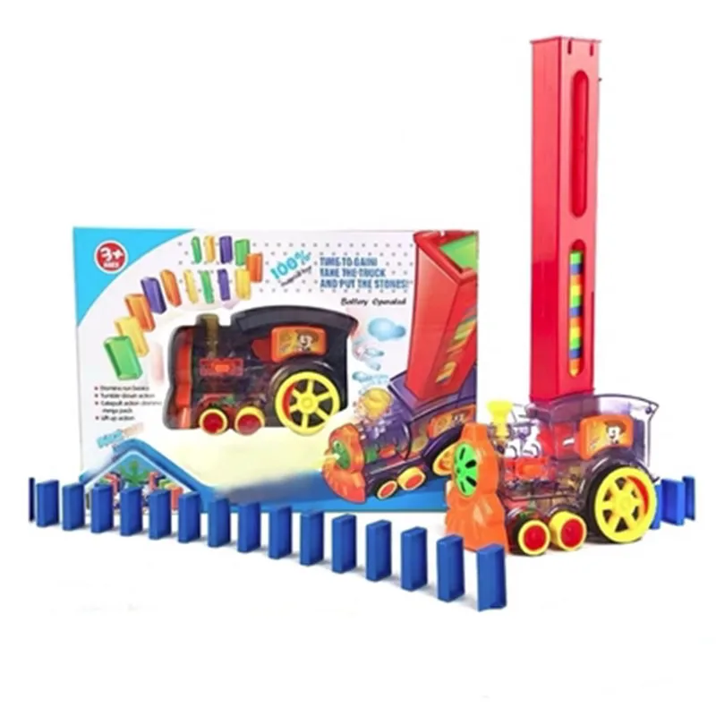 

Non Remote Control Vehicle Toys Electric Train Car Automatic Throw In Children's Creative Games