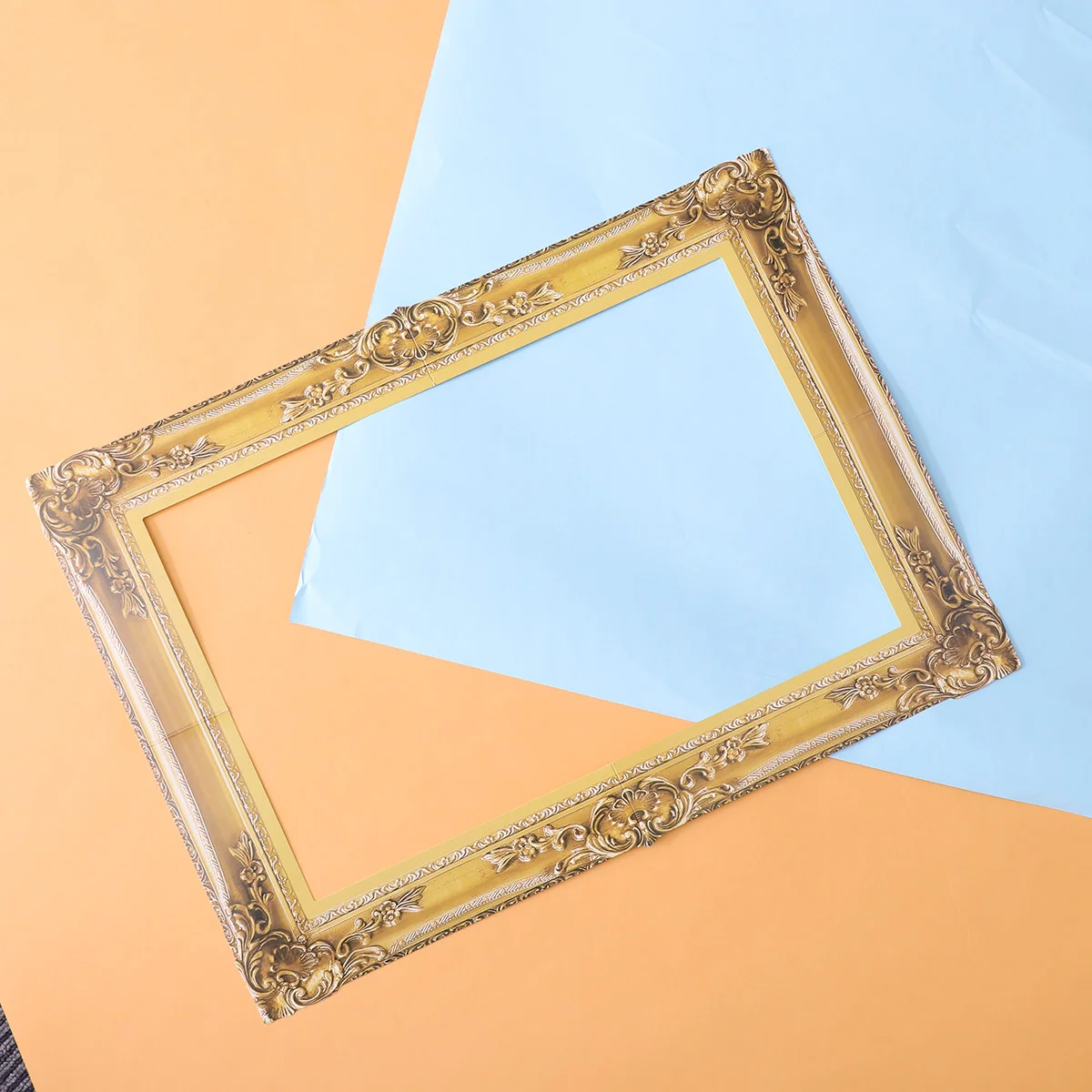 Frame Photo Party Props Booth Selfie Prop Wedding Picture Birthday Paper Diy Decoration Gold Graduation Cutouts Frames Holiday handheld photo props