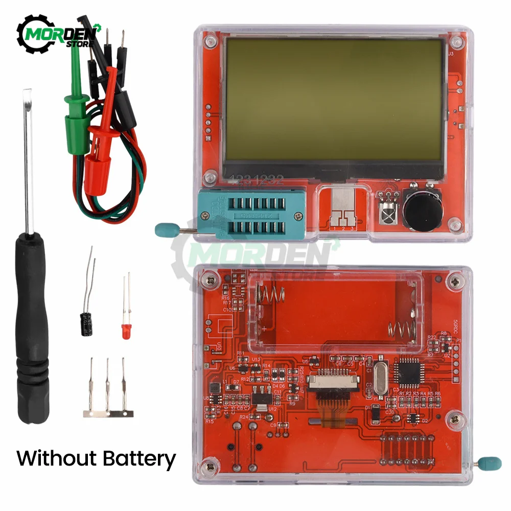LCR-T10H Transistor Tester Display TFT For Diode Triode MOS/PNP/NPN Capacitor Resistor Transistor Tester Detector 2
