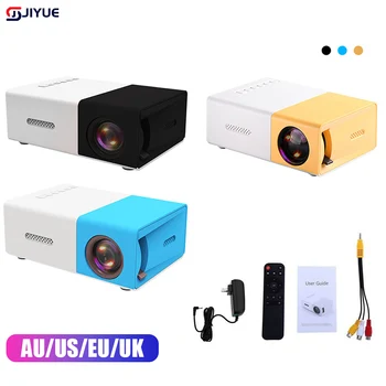 YG300 미니 LED 프로젝터, 600 루멘 업그레이드 버전, 320x240P HDMI 호환 USB 오디오, 홈 미디어 플레이어 비머, 모바일 지원