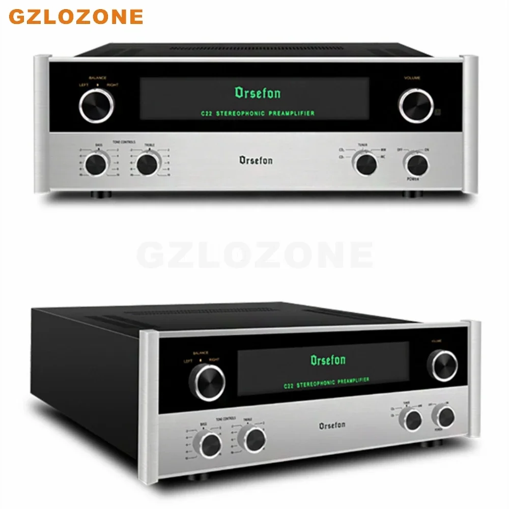 Clone Mcintosh C22 12 Ax7/12 At7 Tube Preamp Xlr/Rca/Phono Mm Mc Phono Tube Preamplificatore