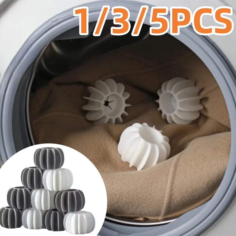 Laundry Ball Laundry Hair Catcher 1/5Pc Silicone Laundry Ball Reusable Anti-tangle Clothes Cleaning Ball Washing Machine Stain Removal Hair Catcher Cleaning Tool