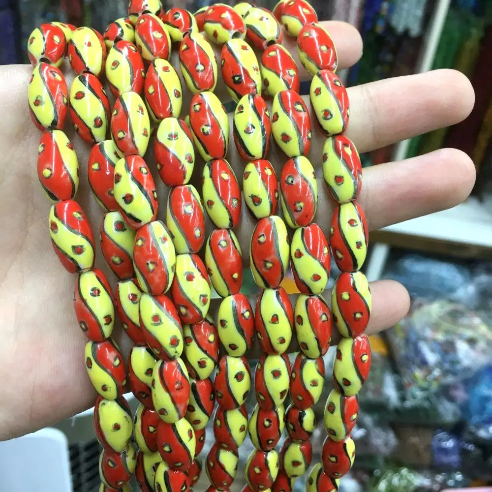 Glass Multicolor Bead Chinese Style Porcelain Cute Lampwork Loose Beads For Jewelry Making DIY Bracelet Necklace Accessroeis