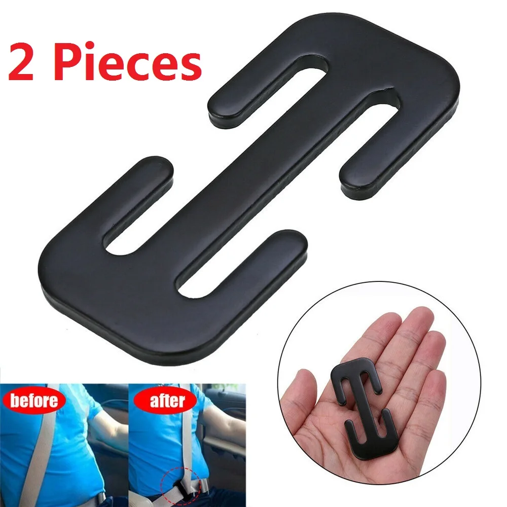 2 Pcs 50mm Universal Children Safety Seat Belt Buckle Clip Shoulder Adjuster Safety Belt Restraint Car Accessories seat belt clip