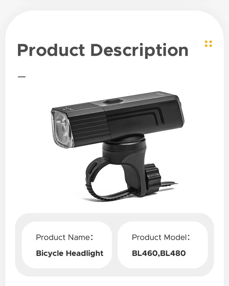 Bike Lights Rechargeable Front Light Bicycles Bicycle Accessories