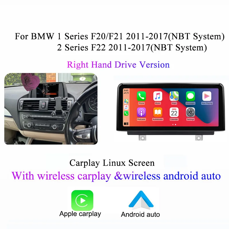 BMW 1-serie F20 en F21 Carplay en Android auto navigatie 10.25 inch