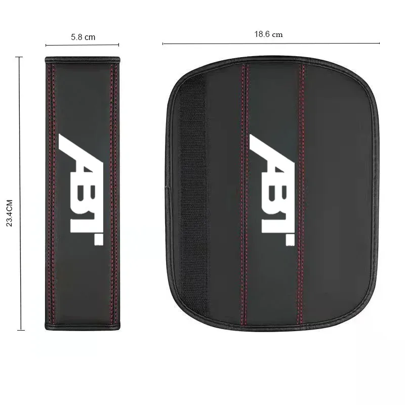 Car Seat Belt Leather Safety Belt Shoulder Cover 2Pcs For VW Audi A3 A4 A5 A6 A7 A8 Q3 Q5 Q7TT RS