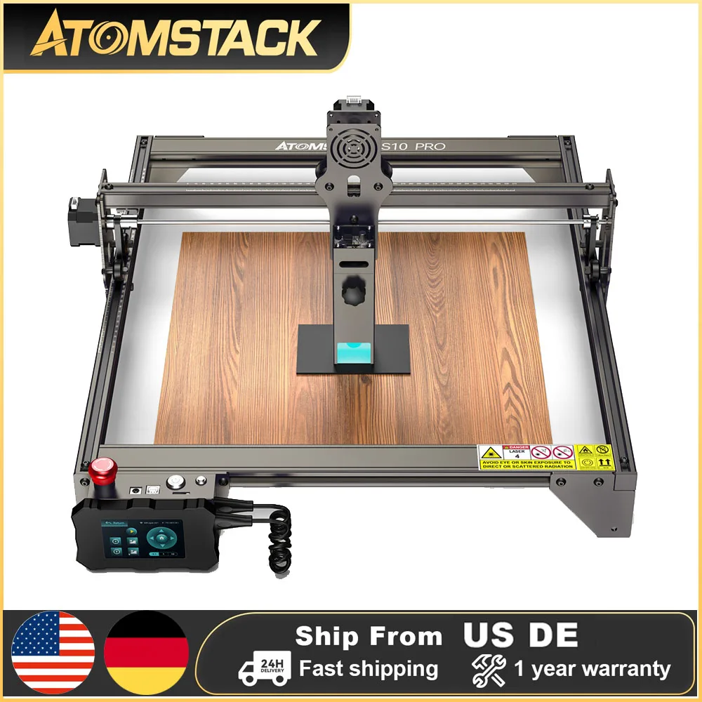 

ATOMSTACK S10 Pro 10W Laser Engraver Machine Auto-Focus Offline CNC Engraving Metal Cutting Acrylic Wood 410x400mm Working Area