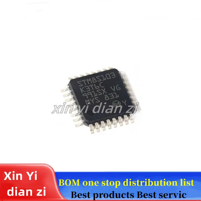 

5 шт./партия, чипы STM8S103K3T6C STM8S103 LQFP ic