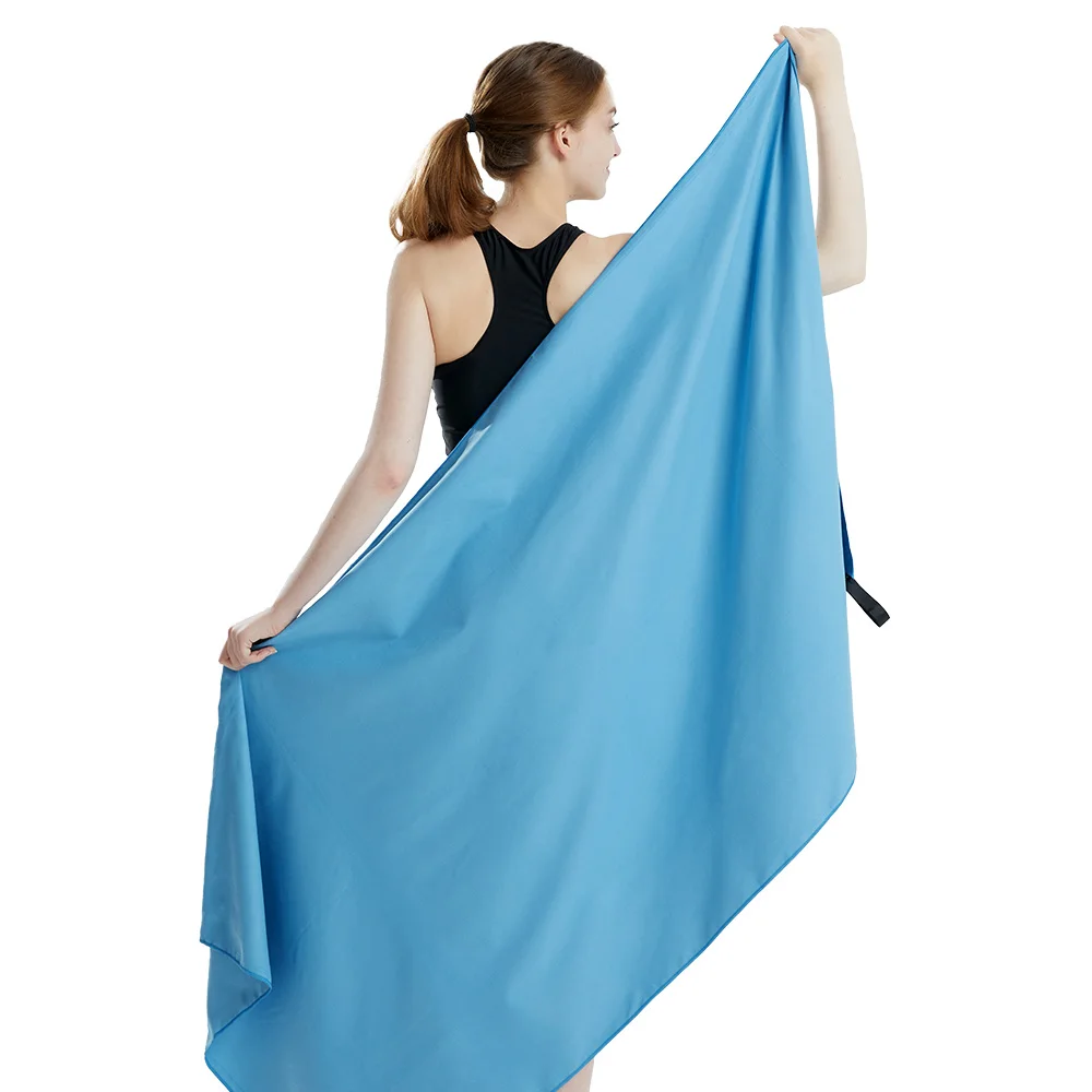 Mikro faser tuch schnell trocknendes Handtuch Reise tuch Sport tuch Strand tuch sand dichtes weiches leichtes Handtuch zum Schwimmen, Yoga, Fitness studio – Detail 2