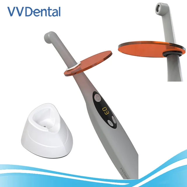 Dental Products Wireless LED Cure Light Lamp 2200mw/c㎡ led Resin Cure Light Resin Lamp Photocured Dental Cure Light