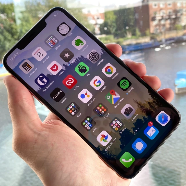 Apple-Celular iPhone 11 Pro Max, Celular Desbloqueado, 4GB de RAM, 64GB, 256GB ROM, A13 Bionic, Câmera 12MP, Face ID, NFC, 4G LTE 6