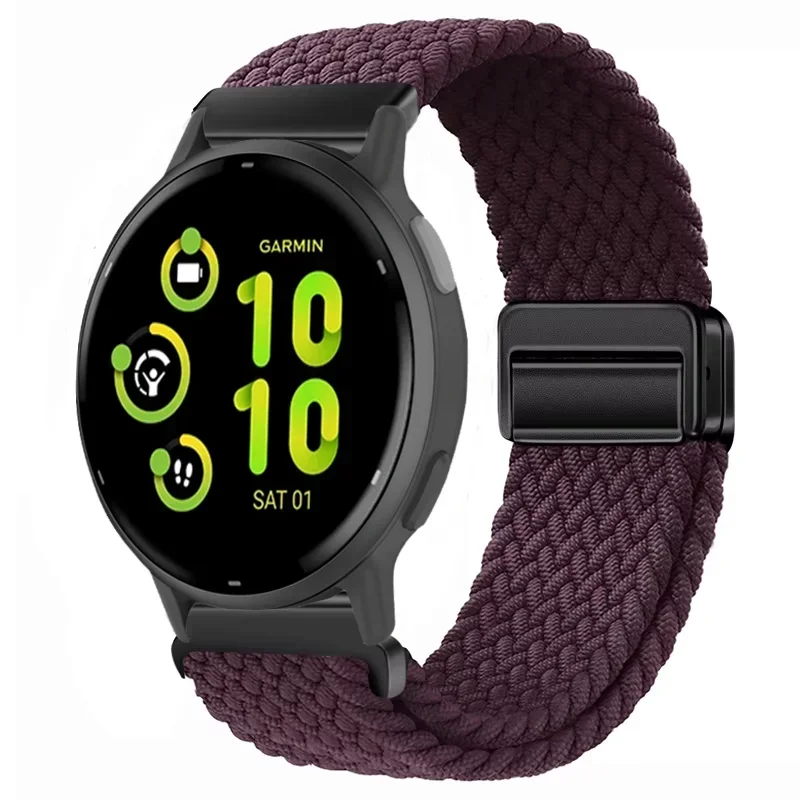 Enhanced Nylon Strap with Adjustable Magnetic Wristband, Available in 20mm and 22mm Sizes