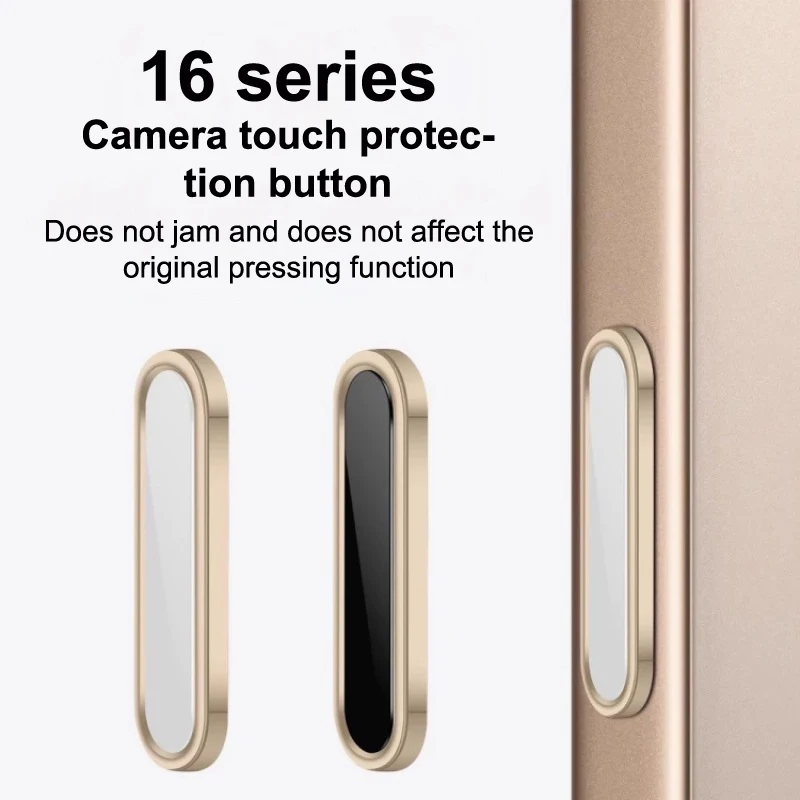 Luxury Camera Control Capture Button Cover Sensitive Smart Island Metal Camera Control Capture Button Protector Accessories