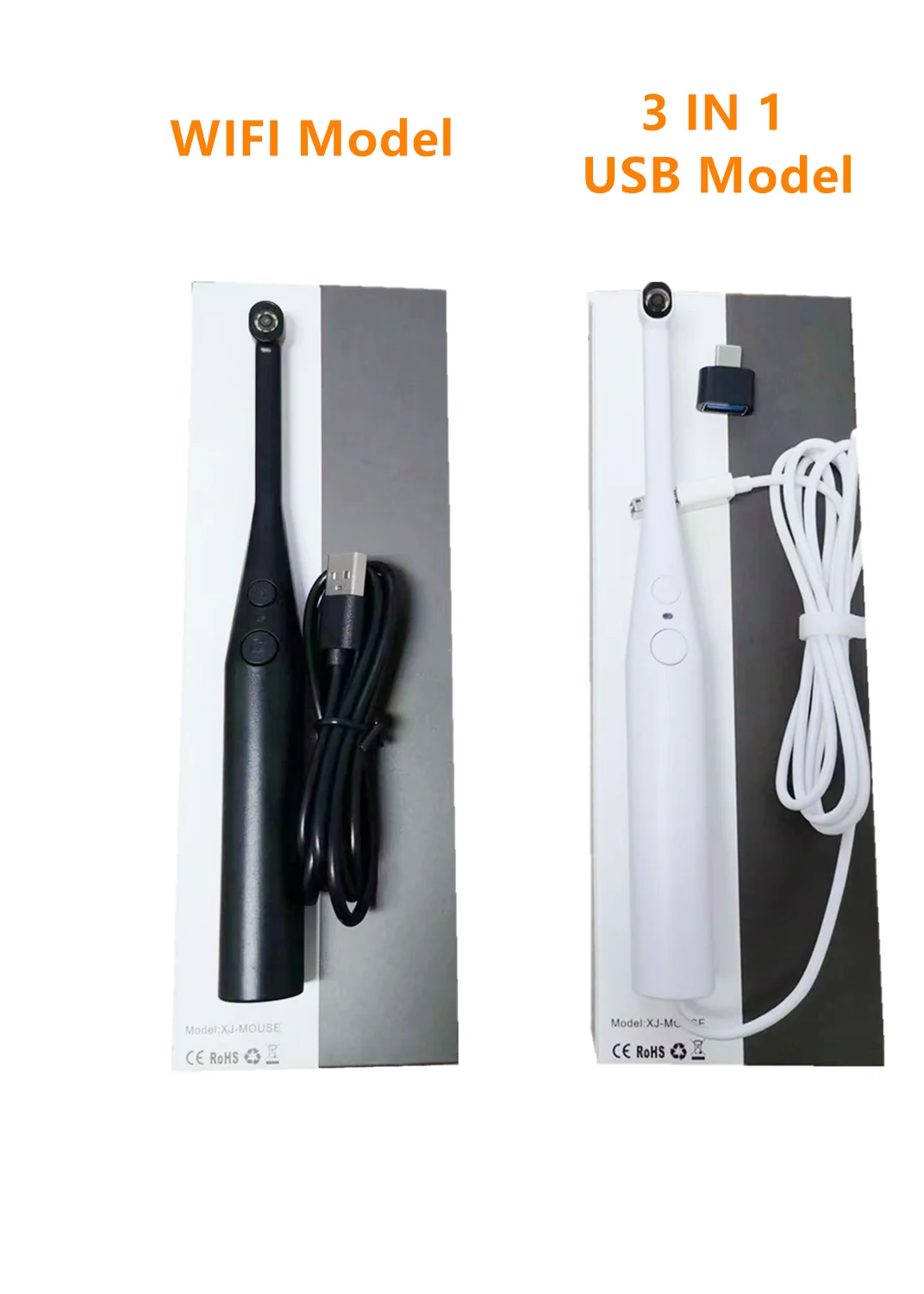 720P 2MP In USB /WIFI Endoscope Camera With LEDs For