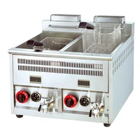 OT71A Commercial Restaurant Adjustable LPG Gas Deep Fryer With Temperature Control 1