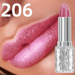 Sparkling Metallic Finish Hydrating Glitter Lipstick Set - 7 Vibrant Shades (206)